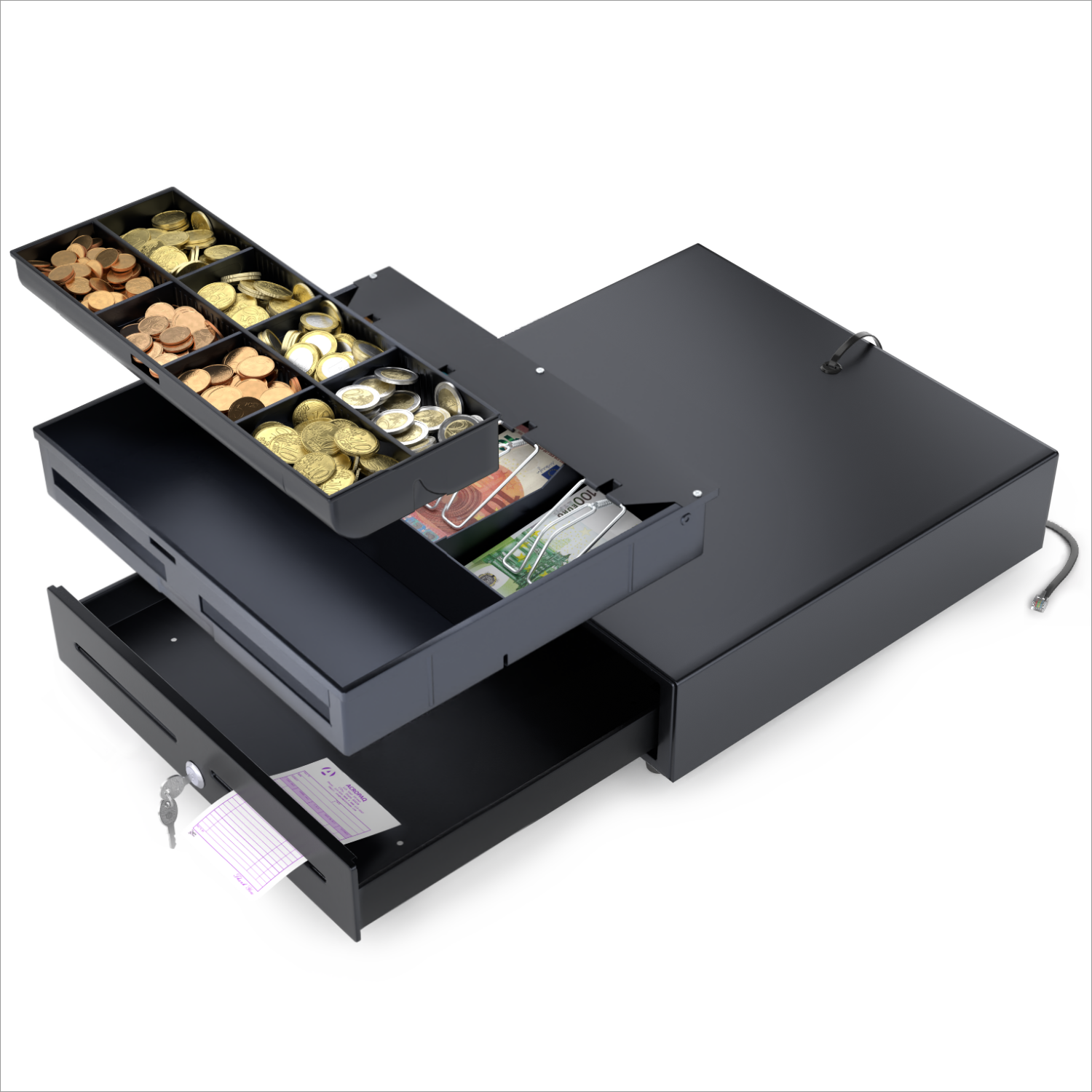 Anker MDX32 / MDX 32 Kassenlade schwarz RJ11 2 Schlüssel | Gebrauchte Anker MDX32 / MDX 32 Kassenlade schwarz RJ11 2 Schlüssel | Gebrauchte